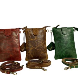 Vintage Leather Sling Bag – Compact, Stylish & Functional