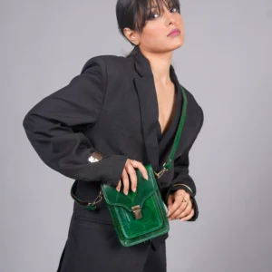 Velvoro Compact Leather Sling Bag – 7 x 5.5 inches